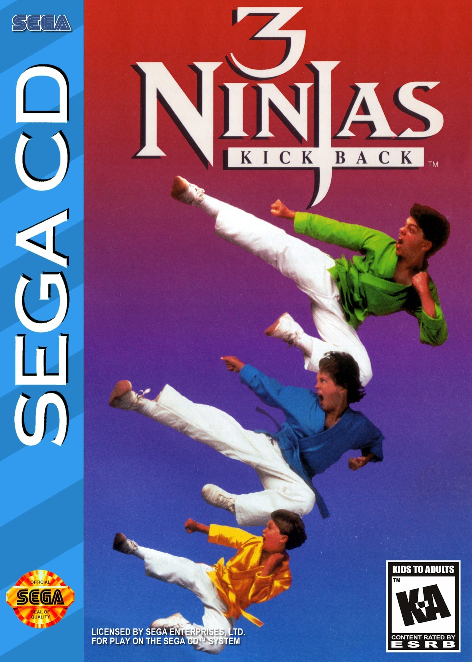 3 ниндзя: Ответный удар (Sega CD) | Sega CD | Играйте в ретро игры онлайн бесплатно, Играйте в игры на эмуляторе онлайн бесплатно